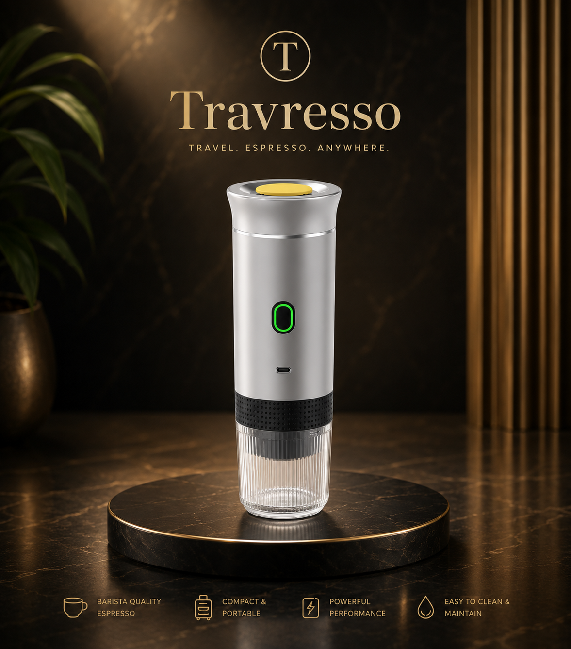 The Travresso signature series 3-in-1 | Professional Grade Portable Barista System