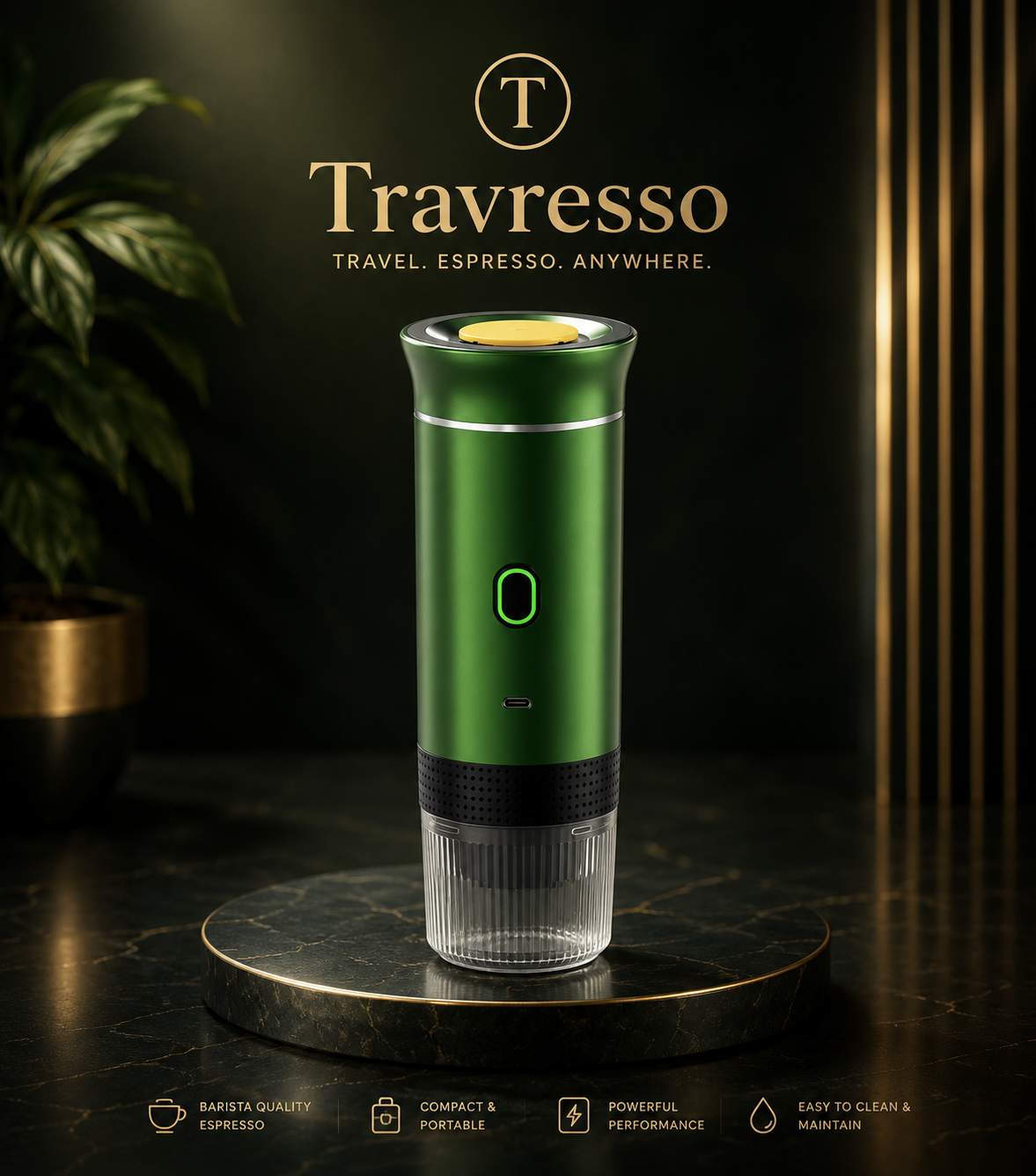 The Travresso signature series 3-in-1 | Professional Grade Portable Barista System