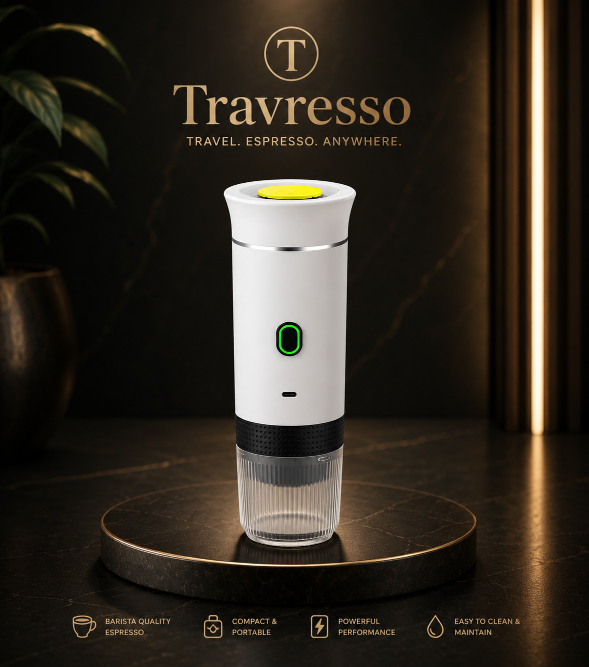 The Travresso signature series 3-in-1 | Professional Grade Portable Barista System